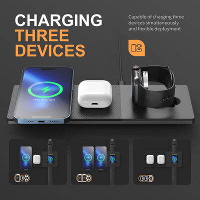 Bom preço. 10W/7.5W/5W Qi Wireless Charger Stand Tipo de entrada C Capacidade de carregamento de 15W on-line