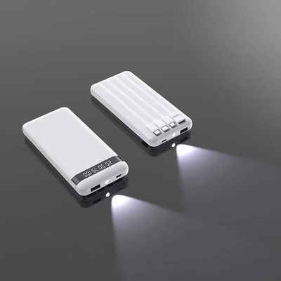Compatibilidade Universal Banco de Energia Exterior 10000mAh com Cable e Lightning Output