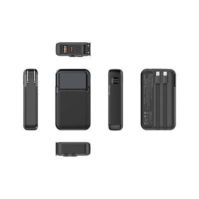 Banco de energia de cabo universal 5V/2.4A Saída de relâmpago 22,5W PD USB1