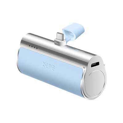 Mini Leather Power Bank 4500mAh 5V 2.1A Output Gift Powerbank Para Tail Plug