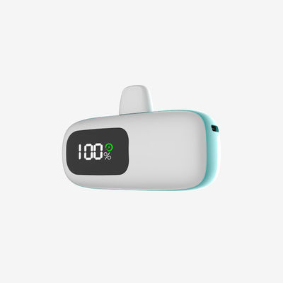 Mini Capsule 20W Tipo-C 5000 Mah Carregador Portátil Para iPhone 15 ou superior E Android