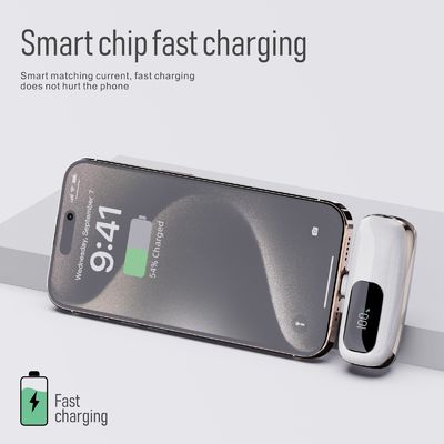 Bateria de 5000 mAh de tamanho ultra compacto para carregamento diário portátil em movimento