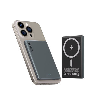 Bom preço. Banco de Energia Magnético Personalizado Li Polymer 5000mAh ABS + PC + Liga de Alumínio on-line
