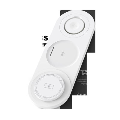 Bom preço. Estação de carregamento sem fio multi-dispositivo 3 em 1 para iPhone Apple Watch AirPods com 10W/7.5W/5W Tipo de energia C on-line