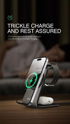 Bom preço. versátil 3 em 1 Wireless Charging Dock Station para telefone / relógio on-line