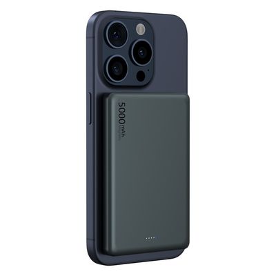 Bom preço. Banco de energia magnética com saída sem fio 5W 7.5W 10W ABS PC Alumínio liga Li polímero bateria on-line